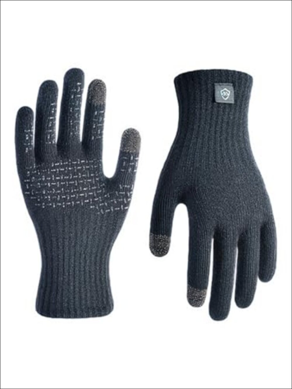 Waterproof Knit Running Gloves Touchscreen Wet-Grip Lightweight